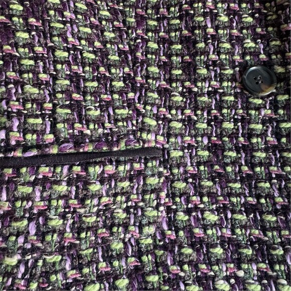 Charter Club Blazer Jacket Womens Size 8 Tweed Quite Luxury Dark Academia Lined - Picture 7 of 12